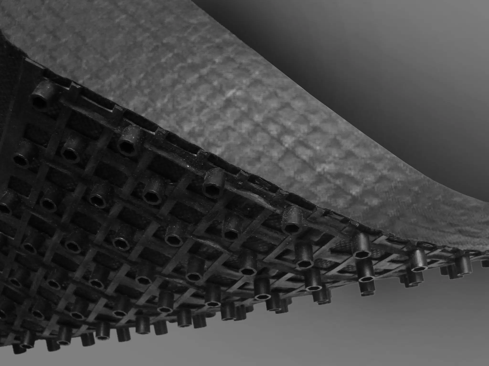 close up image of grassworx acoustical matting